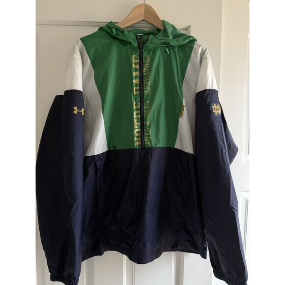 Notre Dame Other - Notre Dame Fighting Irish Under Armour 1/2 Zip Legacy Jacket  Men’s Size XL